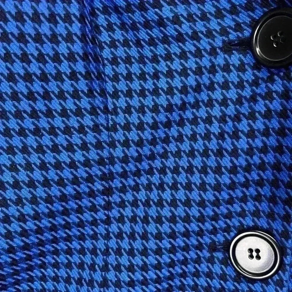 Jessica London Vintage Black & Blue Houndstooth Coat and Dress Womens 18W Plus - Picture 2 of 8